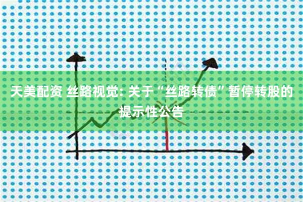 天美配资 丝路视觉: 关于“丝路转债”暂停转股的提示性公告